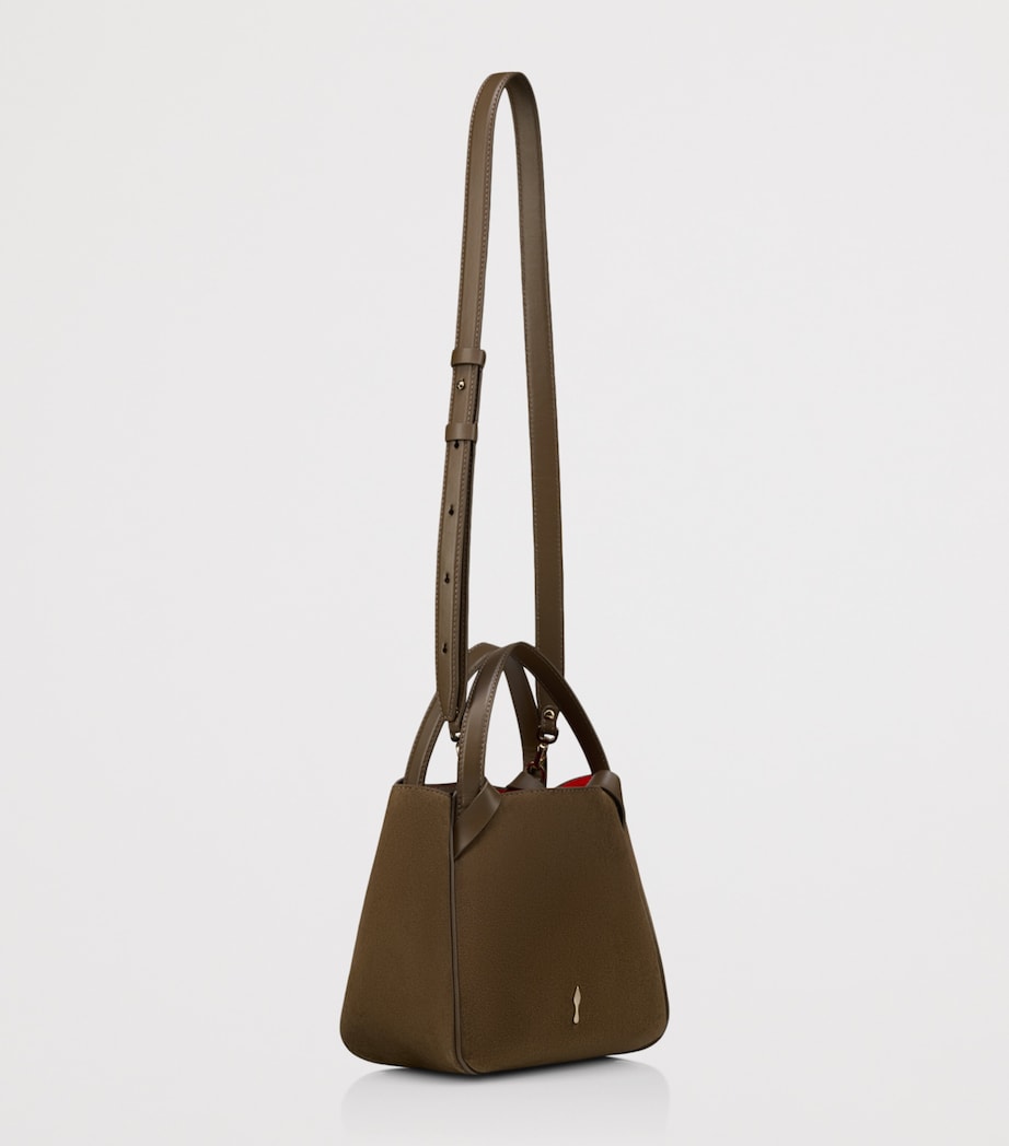 Christian Louboutin Bettina Tote Mini Suede Tote Bag Image 3