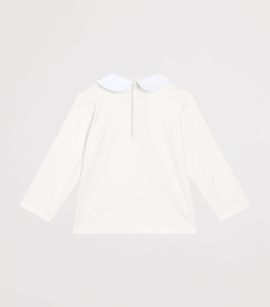 Dolce&Gabbana Kids Embroidered-Detail Top (3-30 Months) White Image 2