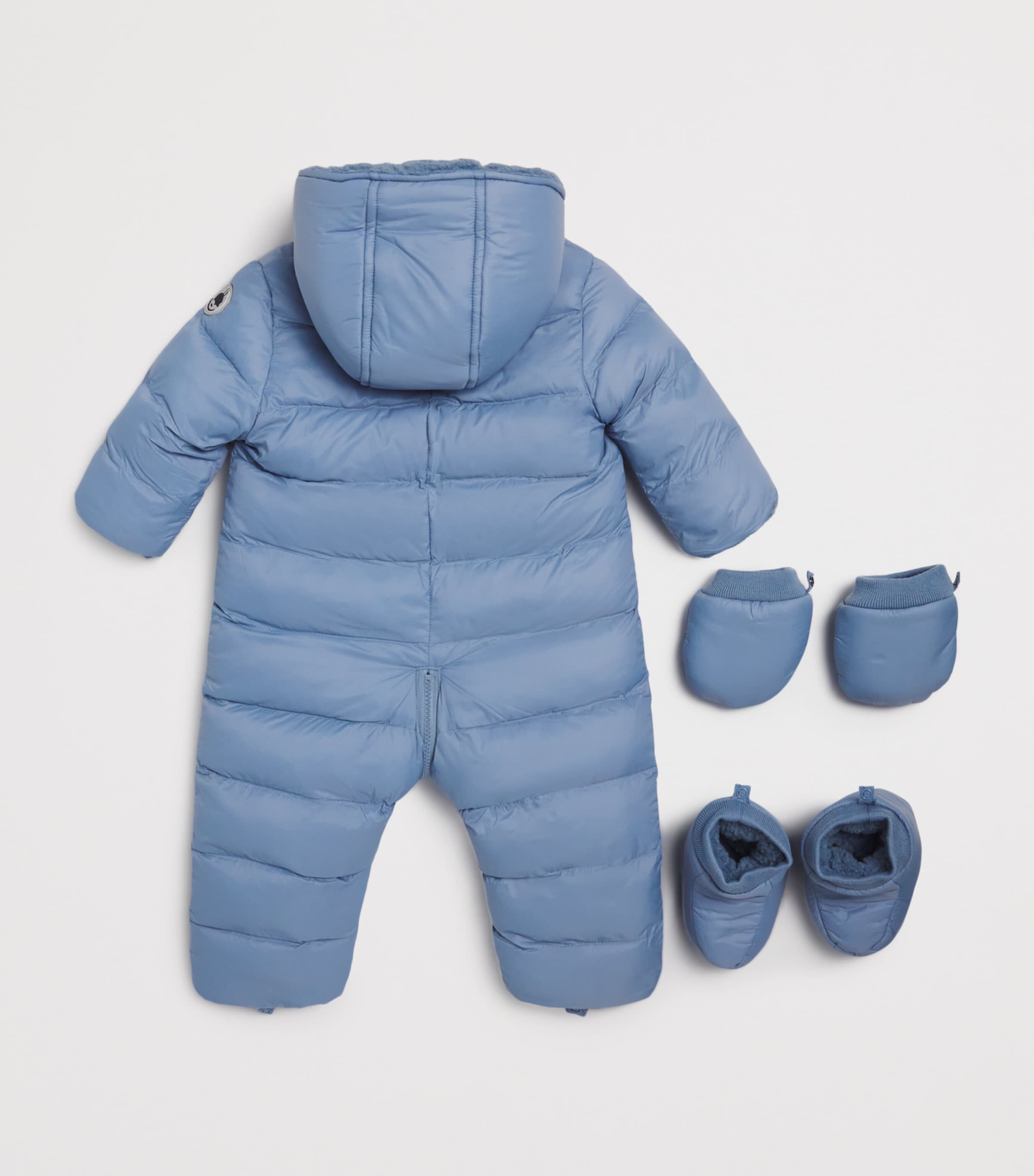Hooded Snowsuit (3-24 Months) 49BLEU GRIS Image 2