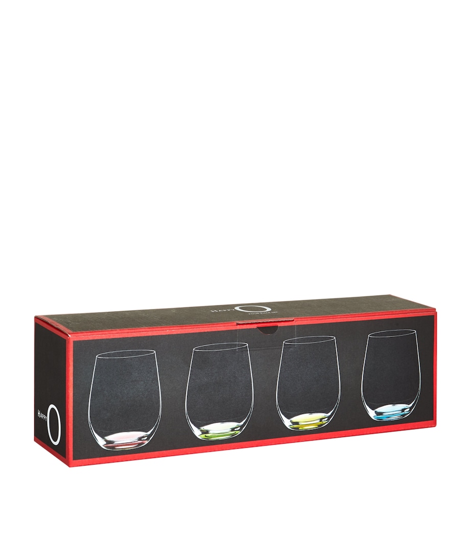 Riedel Happy O Coloured Wine Tumblers (Set of 4) Clear Image 2