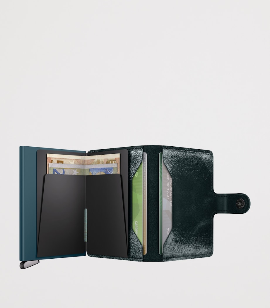 Leather Miniwallet BOTTLE GREEN Image 4