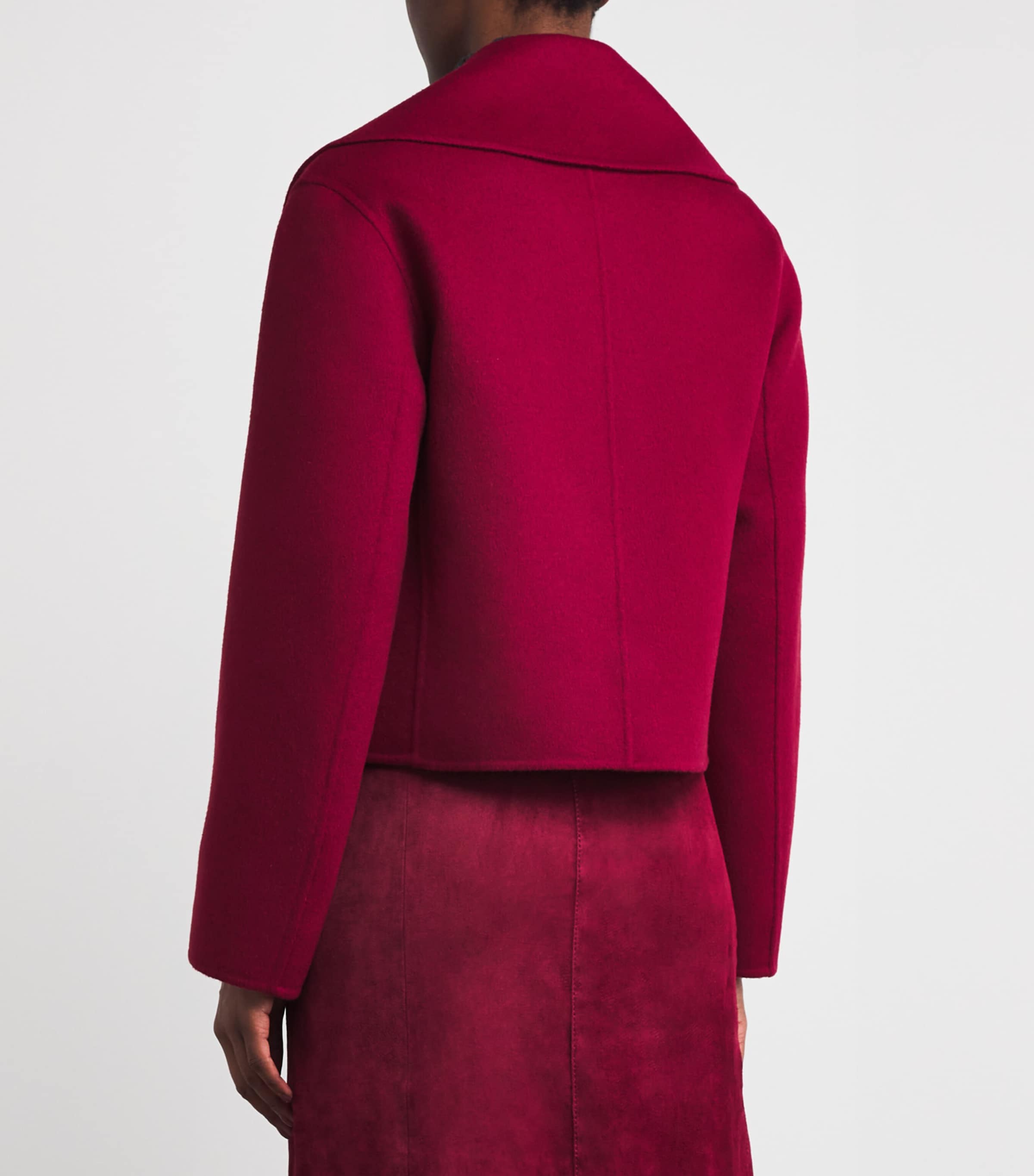Wool-Cashmere Delano Coat RUBY Image 4