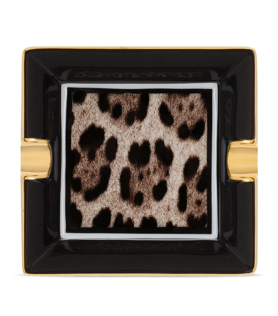 Porcelain Leopard Ashtray UL003 LEOPARDO Image 1