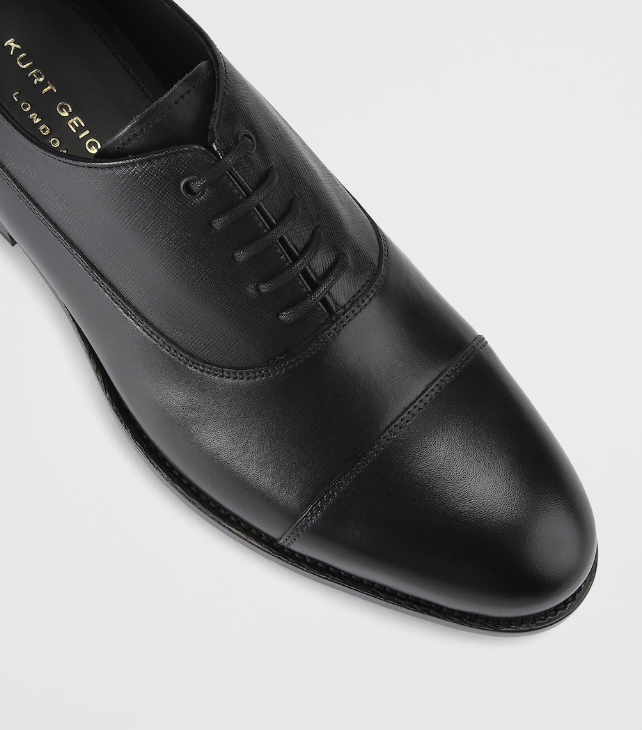 Grained Leather Sloane Oxford Shoes BLK/OTHER Image 4