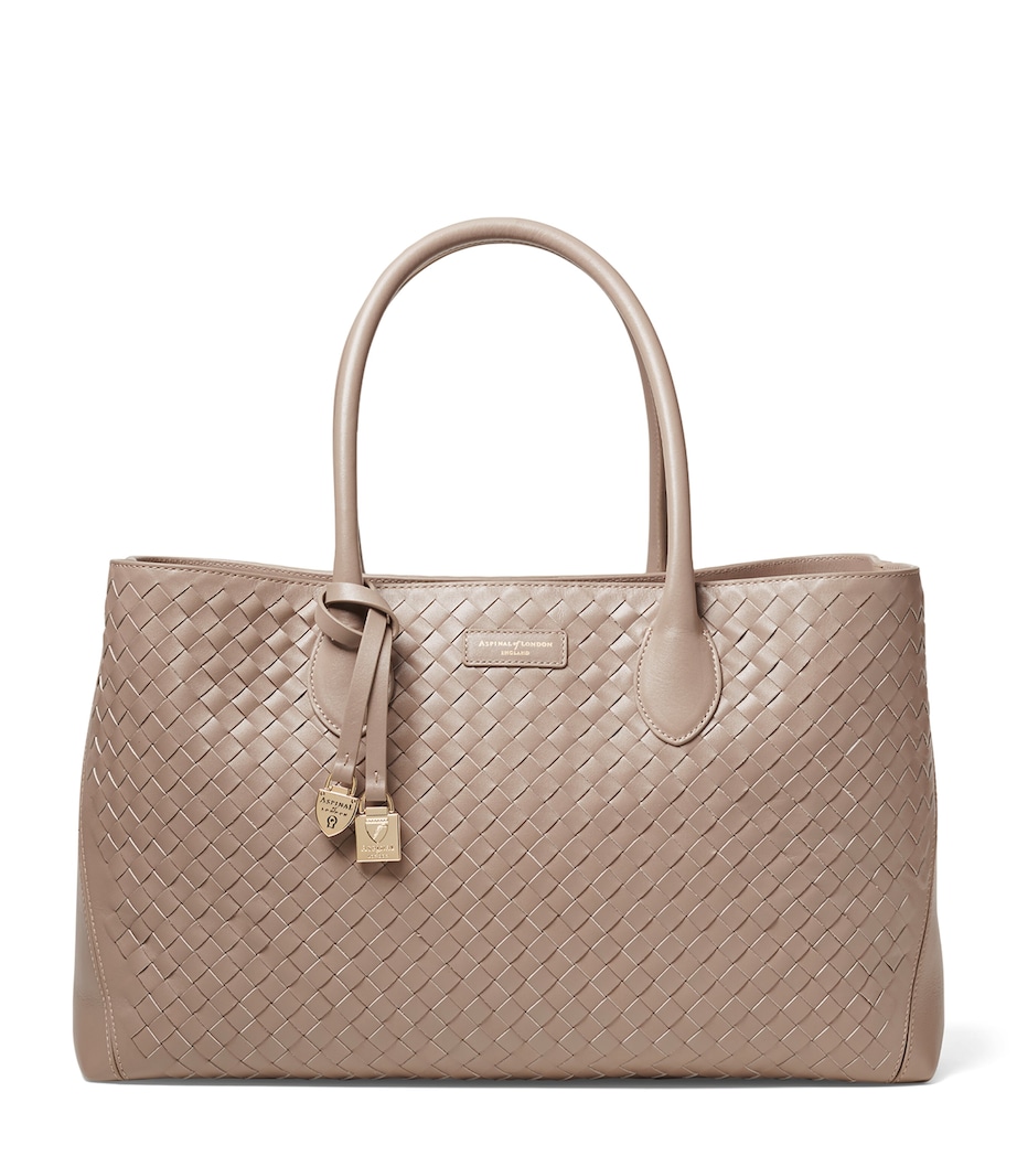 Aspinal Of London Leather London Tote Bag Moleskin Image 1