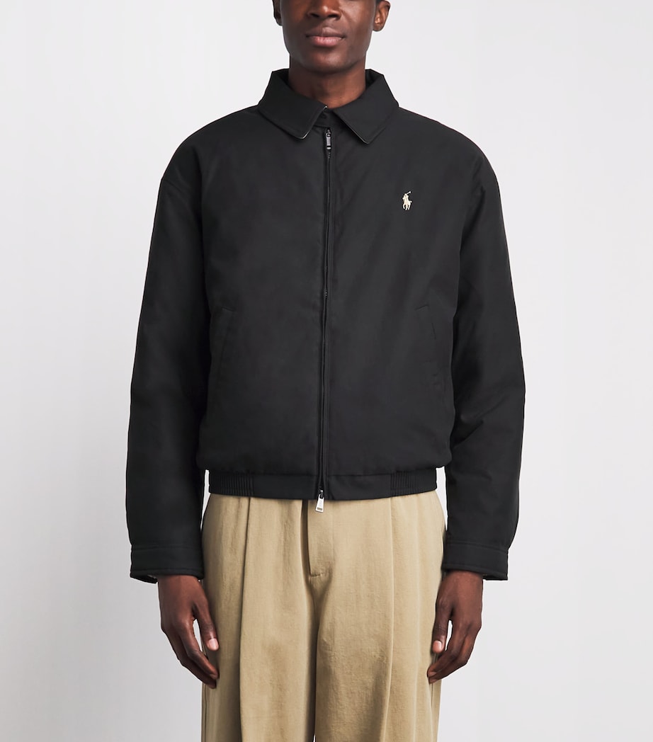 Polo Ralph Lauren Mens Polo Pony Harrington Jacket Rl Black Image 4
