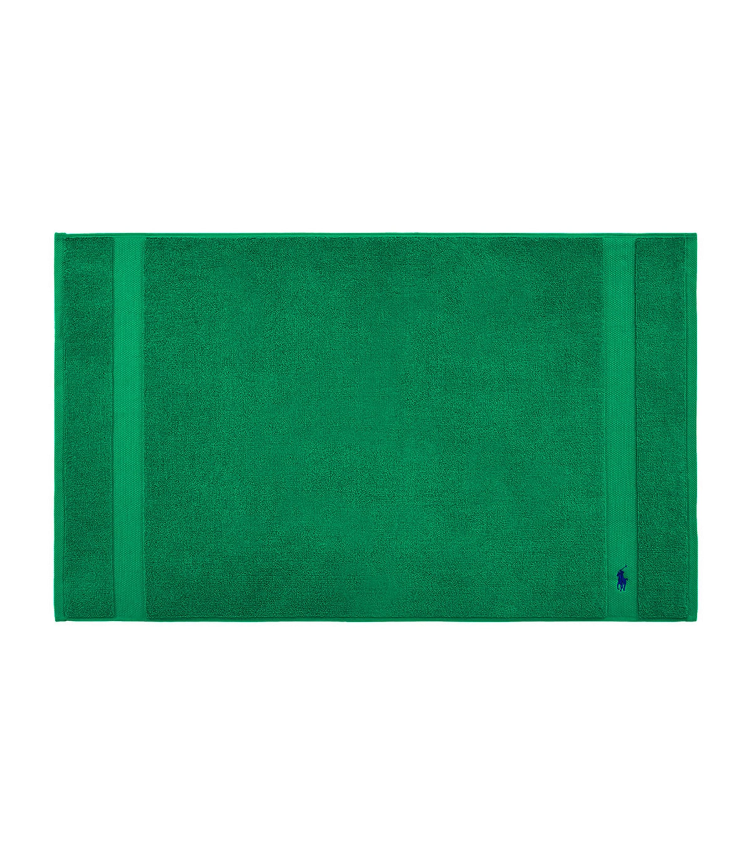 Shop Ralph Lauren Polo Player Bath Mat In Green