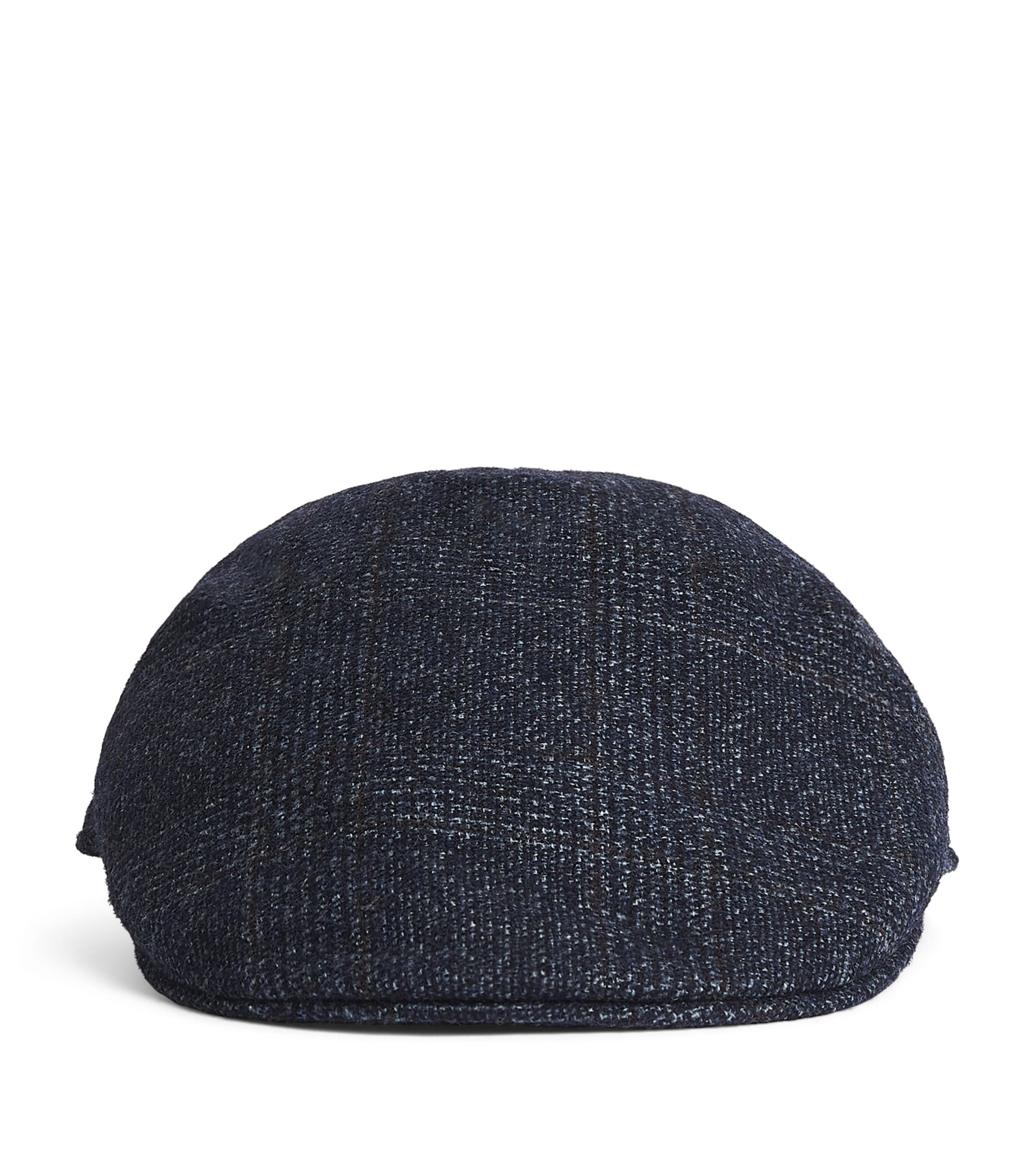 Borsalino Wool-blend Parigi Duckbill Flat Cap In Gray