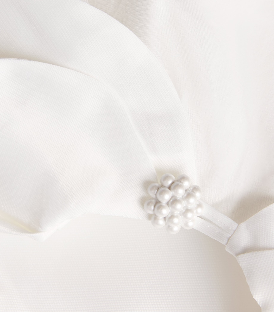 Jacquard Ruffle Dress (3-12 Years) WHITE Image 3