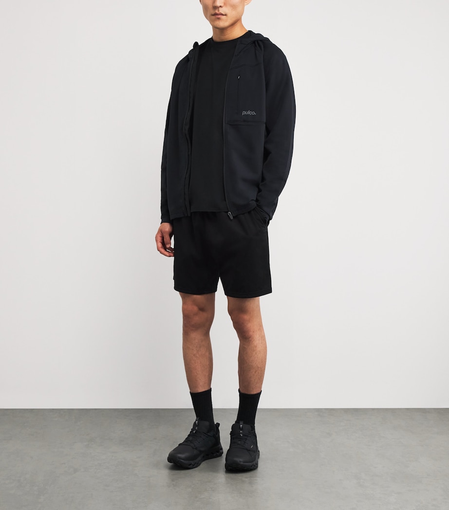 Two-Way Stretch Training Hoodie BLACK Image 2