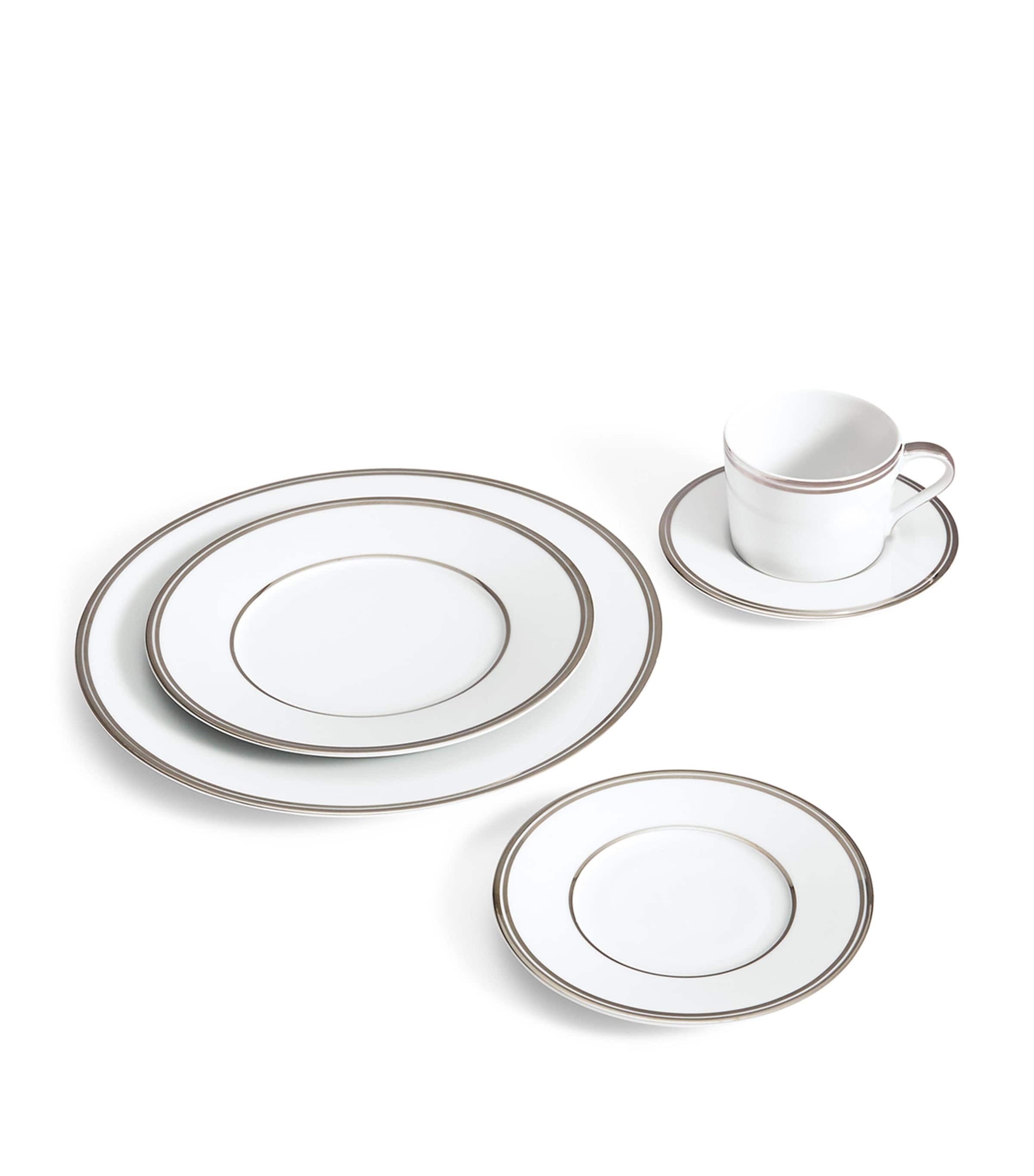 Wilshire Salad Plate (22cm) SILVER/WHITE Image 2