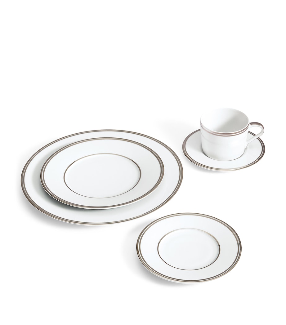 Wilshire Salad Plate (22cm) SILVER/WHITE Image 2