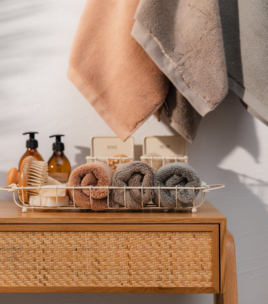 Organic Cotton Olympia Bath Sheet (100cm x 180cm) DARK PEACH Image 3