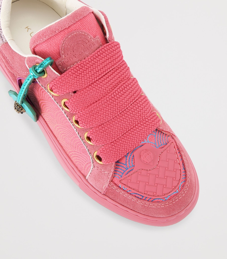 Kurt Geiger London Suede Southbank Tag Sneakers Pink Image 4