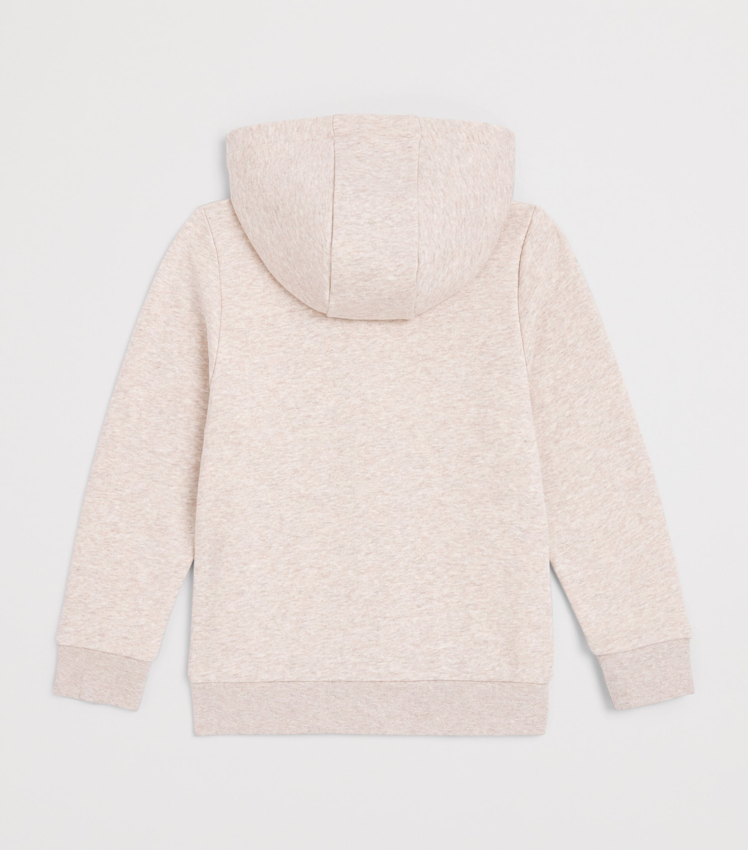BOSS Kidswear Logo Zip-Up Hoodie (4-16 Years) Off White Marl Image 2