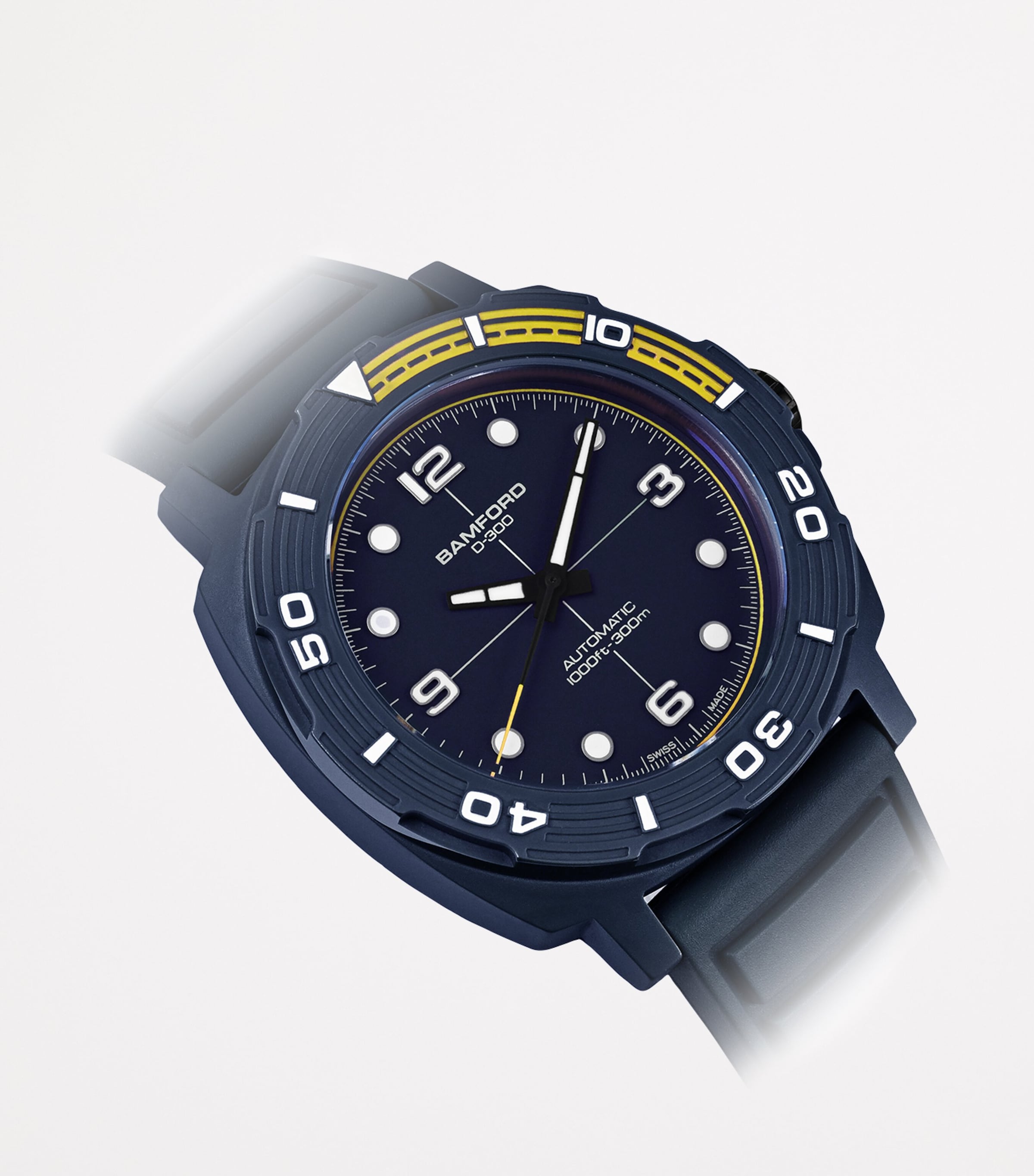 Ceramic D-300 Dive Watch 42mm BLUE Image 3
