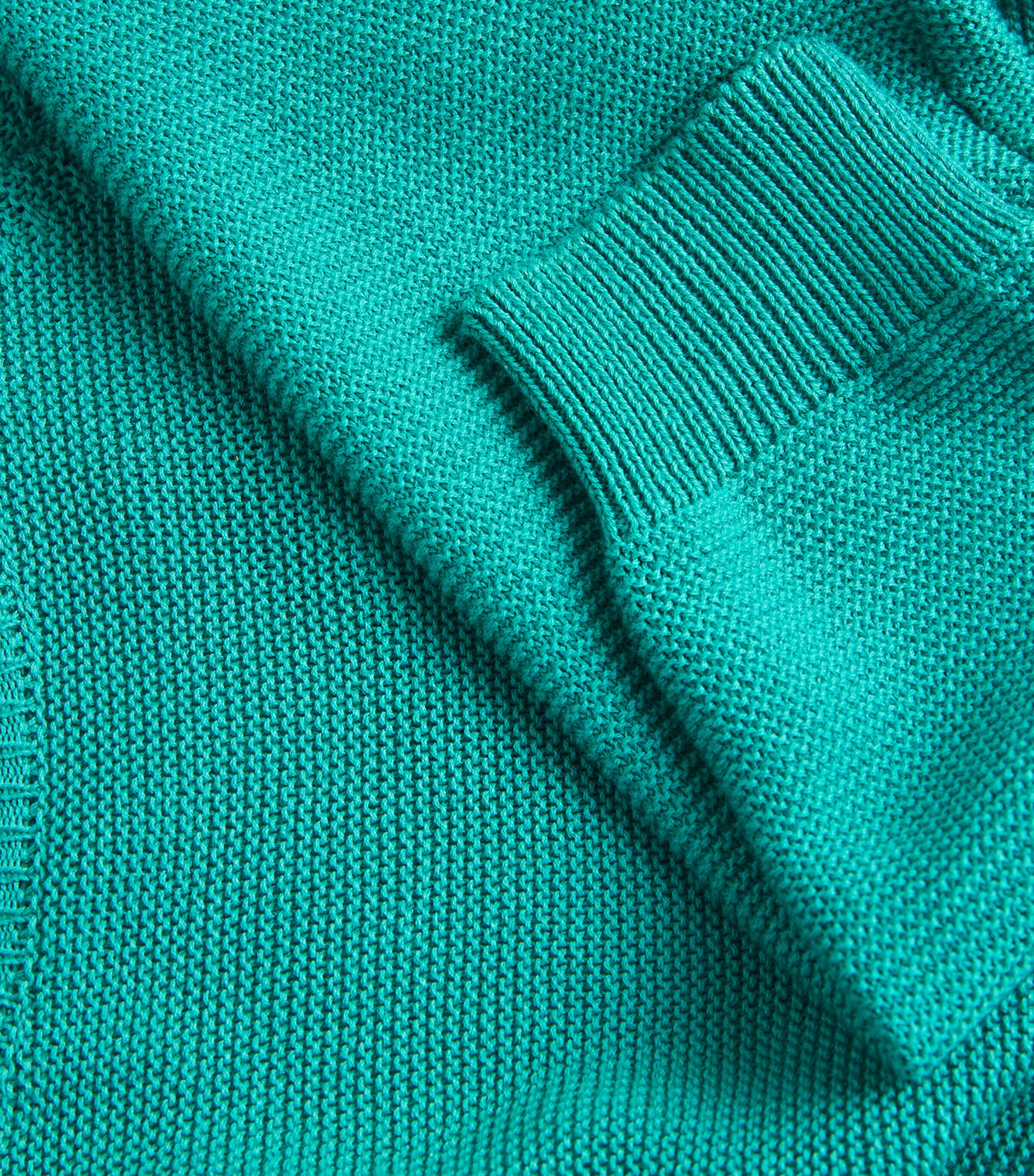 Weekend Max Mara Womens Cotton Crew-Neck Sweater Emerald Image 5