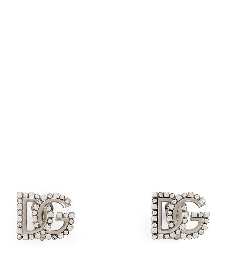 DG Logo Clip-On Earrings 87655-SILVER/PALLADI Image 1