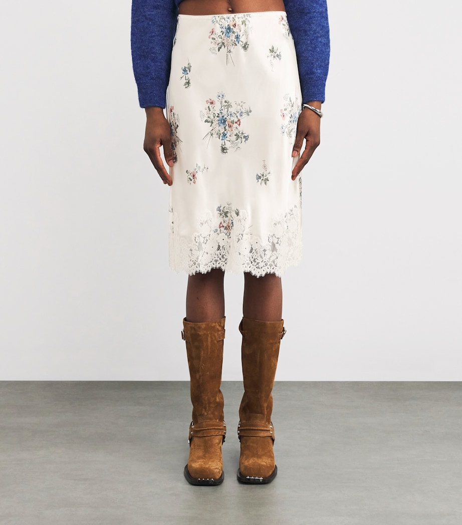 Silk Floral Elowette Midi Skirt PRIMROSE BOUQUET Image 3