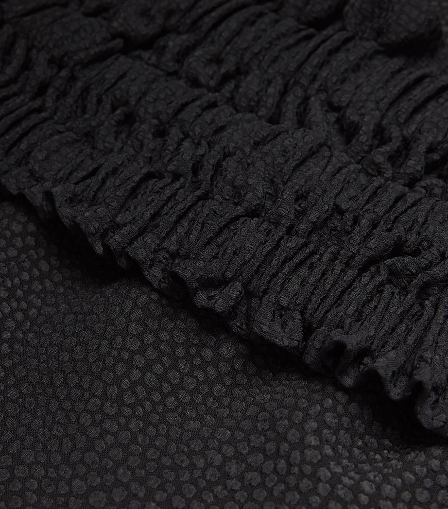 Jacquard Off-The-Shoulder Philomena Midi Dress BLA Image 5