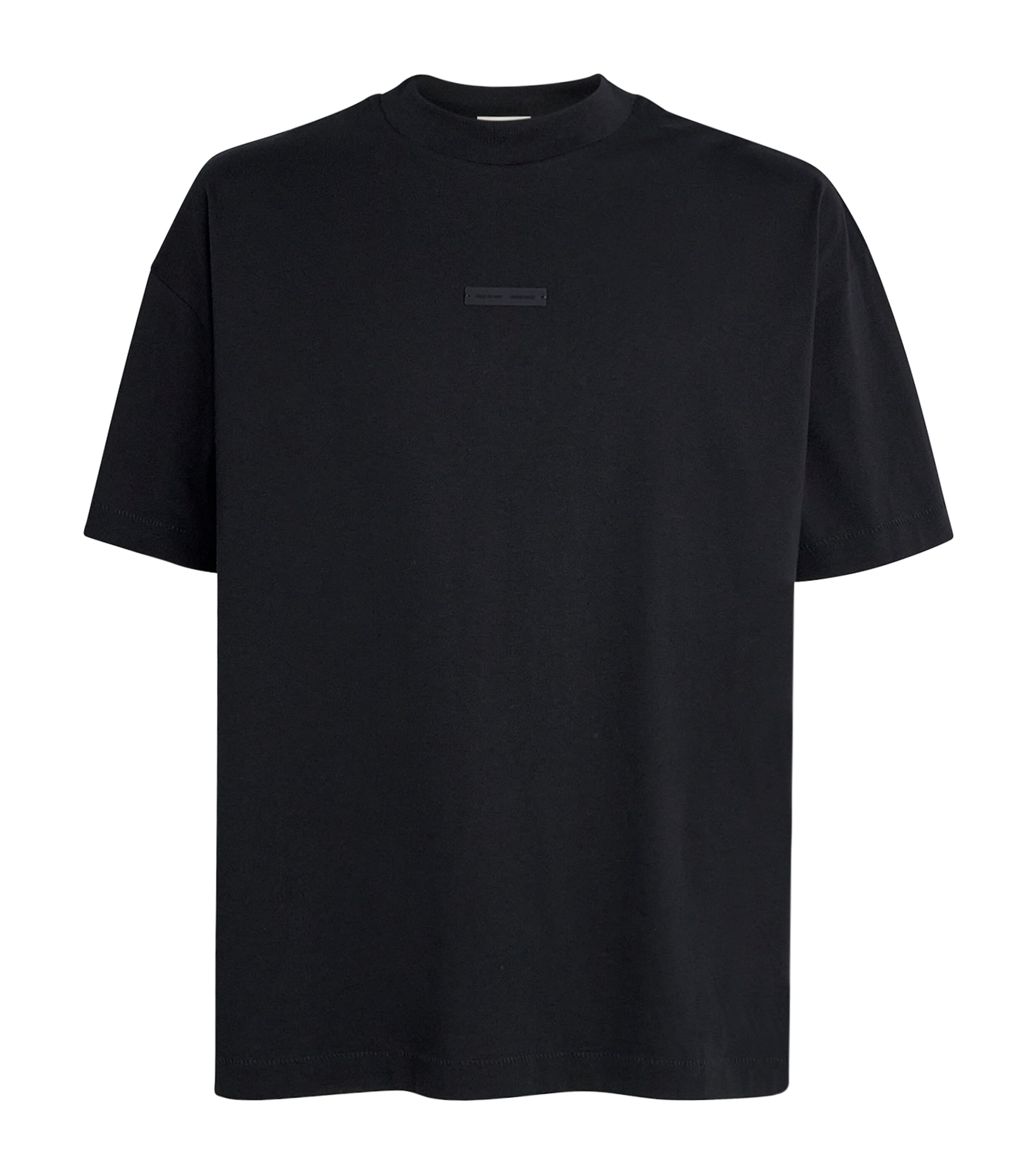 Essentials Cotton Logo Oversized T-shirt In Black