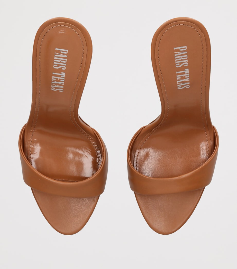 Leather Lidia Mules 105 TAN Image 4