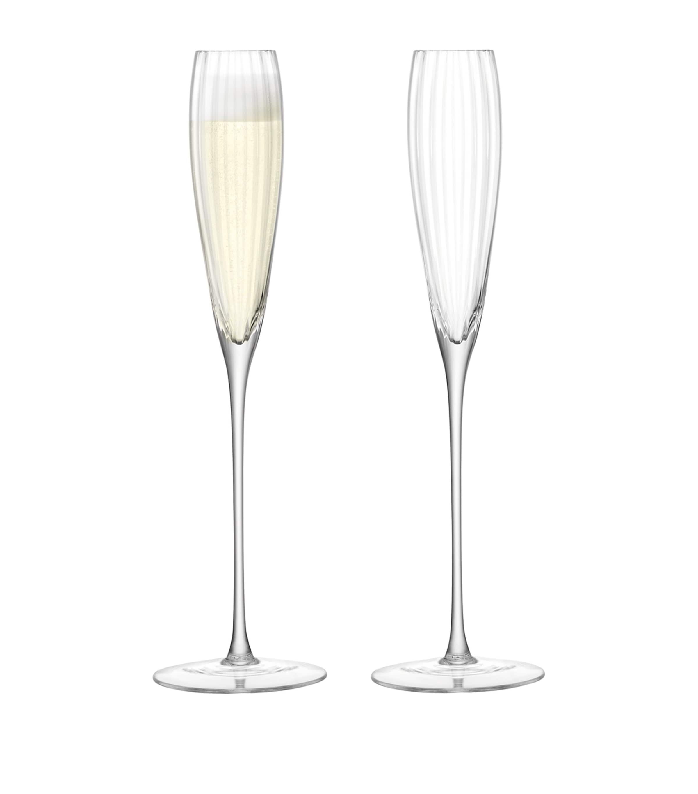 Set of 2 Aurelia Flute Glasses (165ml) CLEAR Image 3