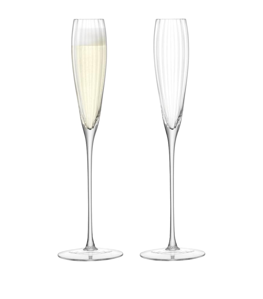 Set of 2 Aurelia Flute Glasses (165ml) CLEAR Image 3