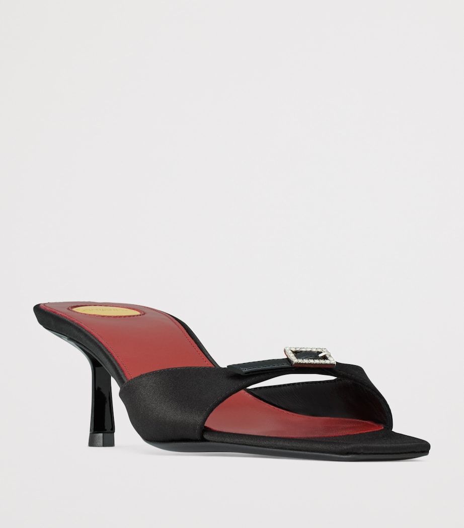 Satin Daisy Mules 50 1000 Image 3