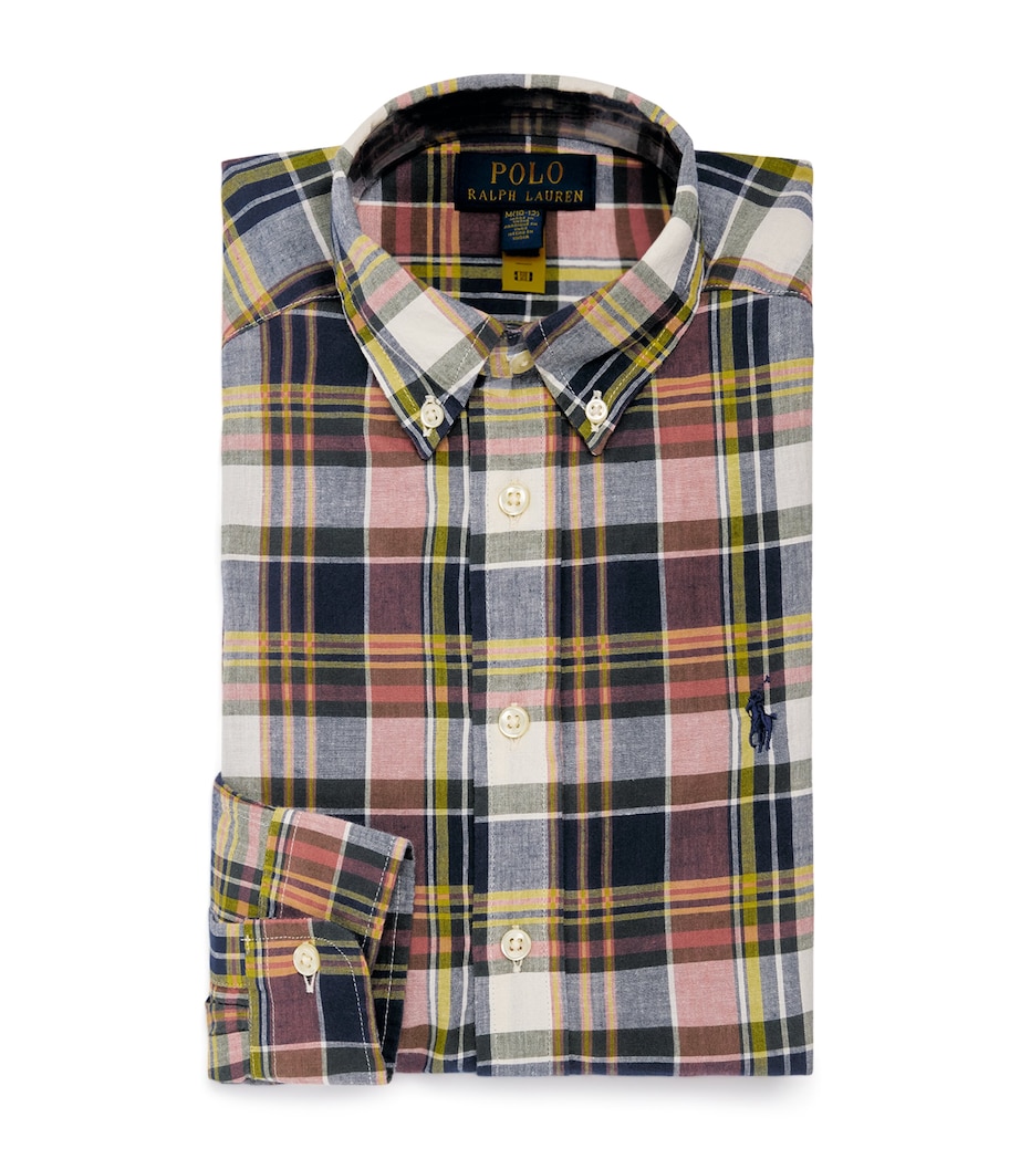 Ralph Lauren Kids Check Shirt (6-14 Years) Nvy Yell Mlti Image 1