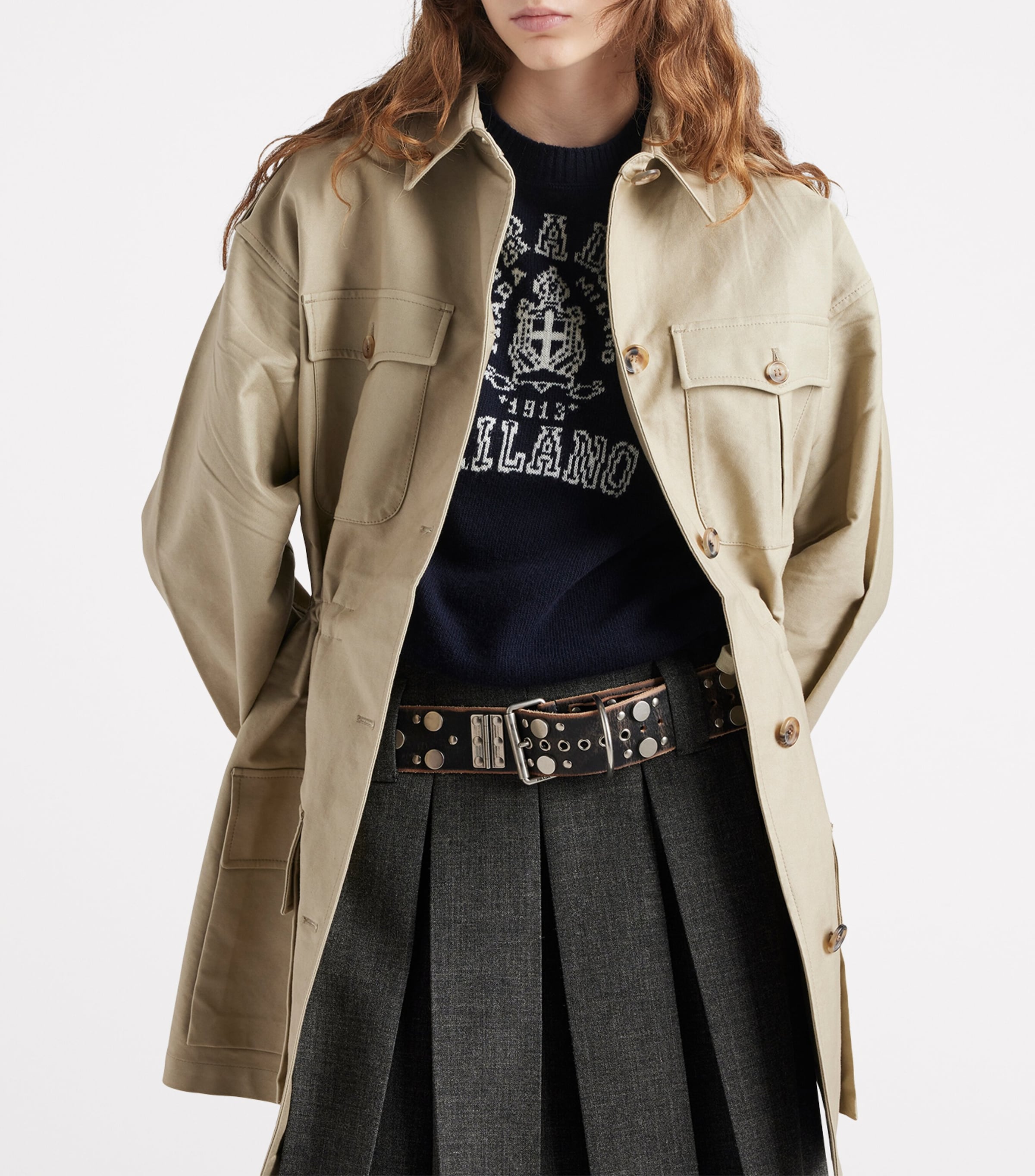 Wool-Cashmere Logo Sweater F022X Image 3