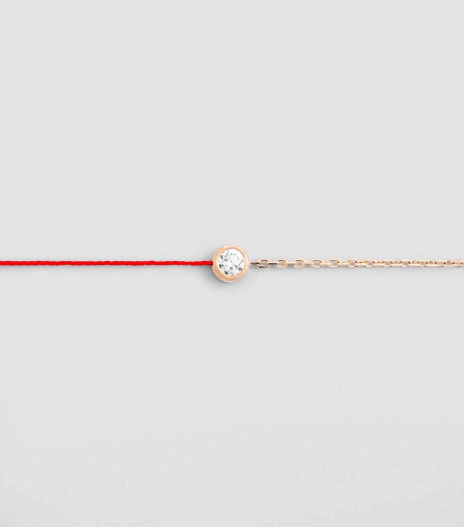 Rose Gold and Diamond So Pure Bracelet RG RED THREAD Image 2