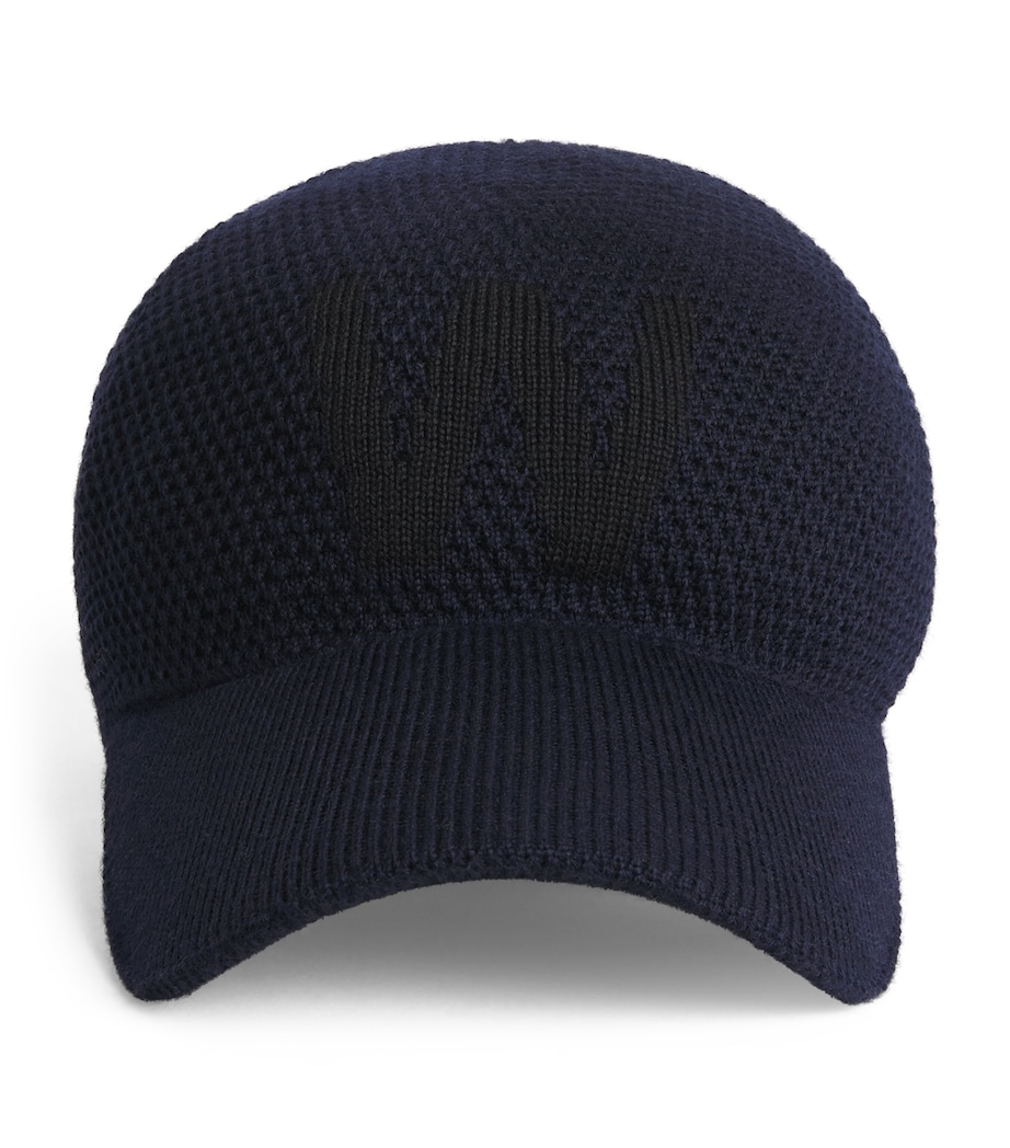 Wool-Blend Knitted Baseball Cap MIDNIGHTBLUE Image 1