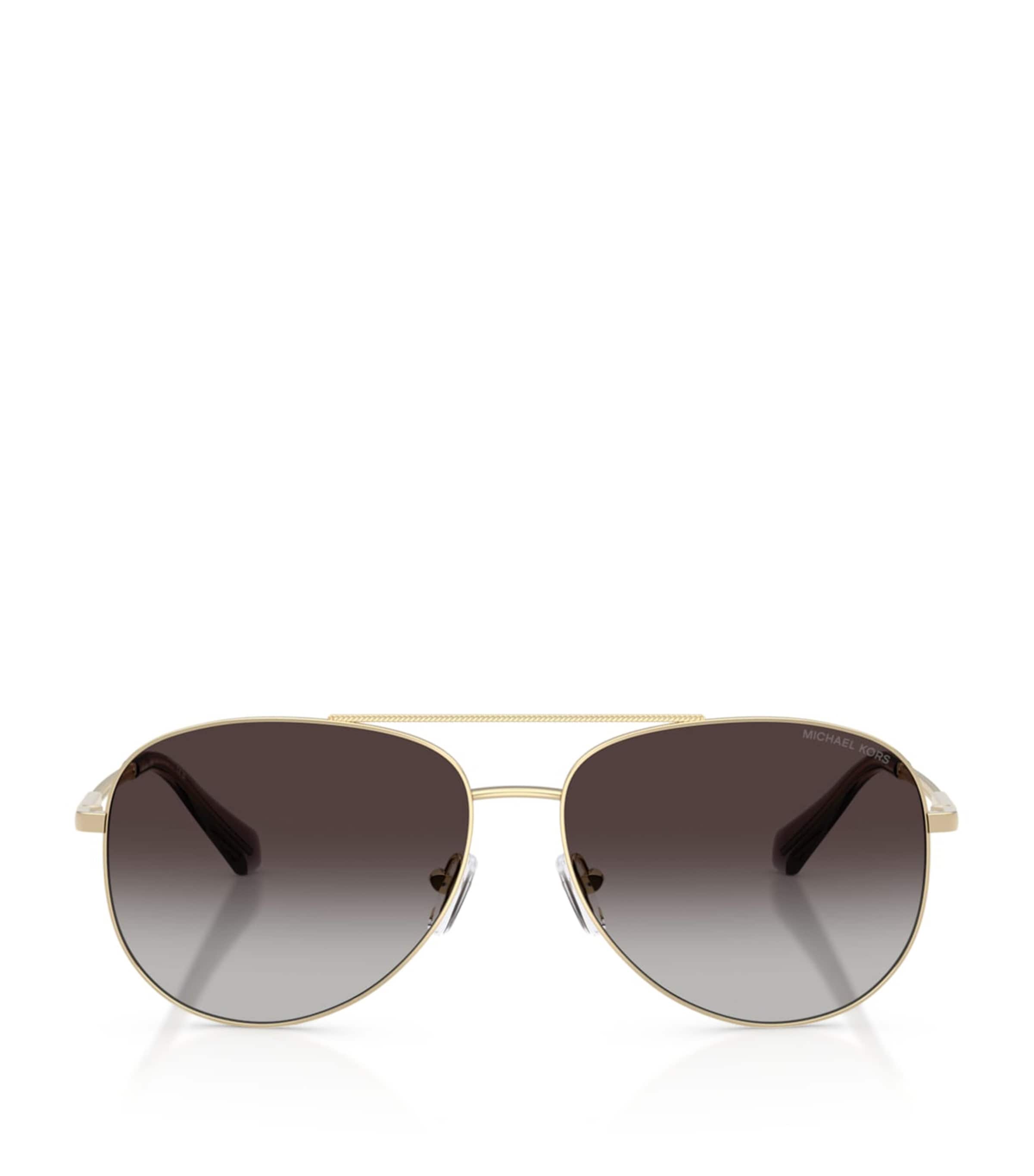 Michael Kors Perledo Pilot Sunglasses Gold Image 1