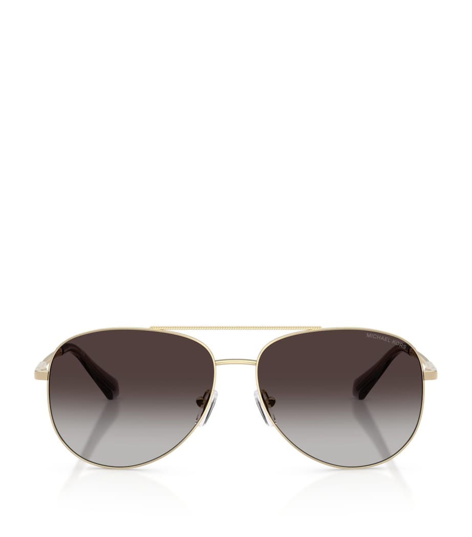 Michael Kors Perledo Pilot Sunglasses Gold Image 1