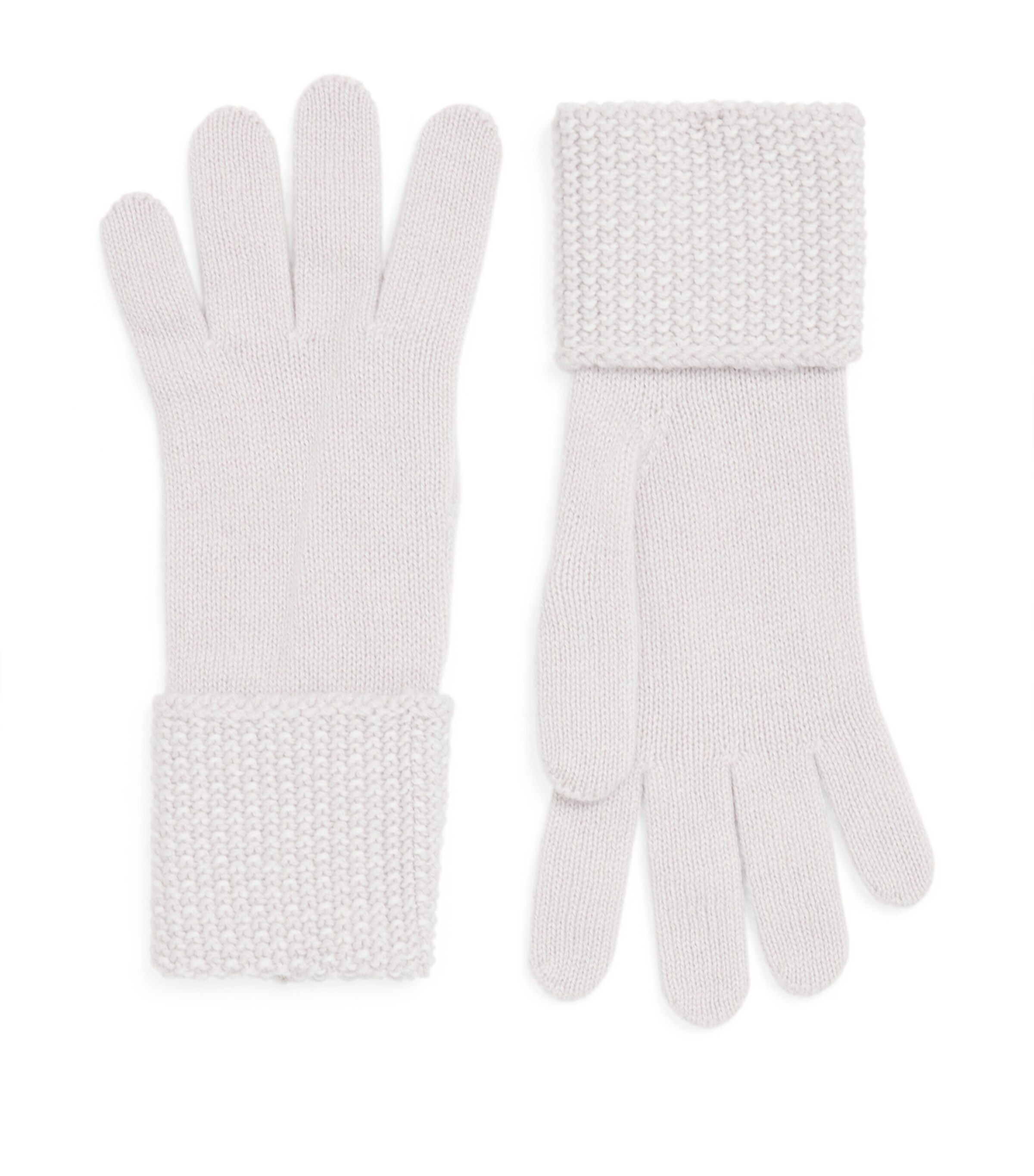 Johnstons Of Elgin Womens Cashmere Gloves Snwmlt/zncwht Image 1