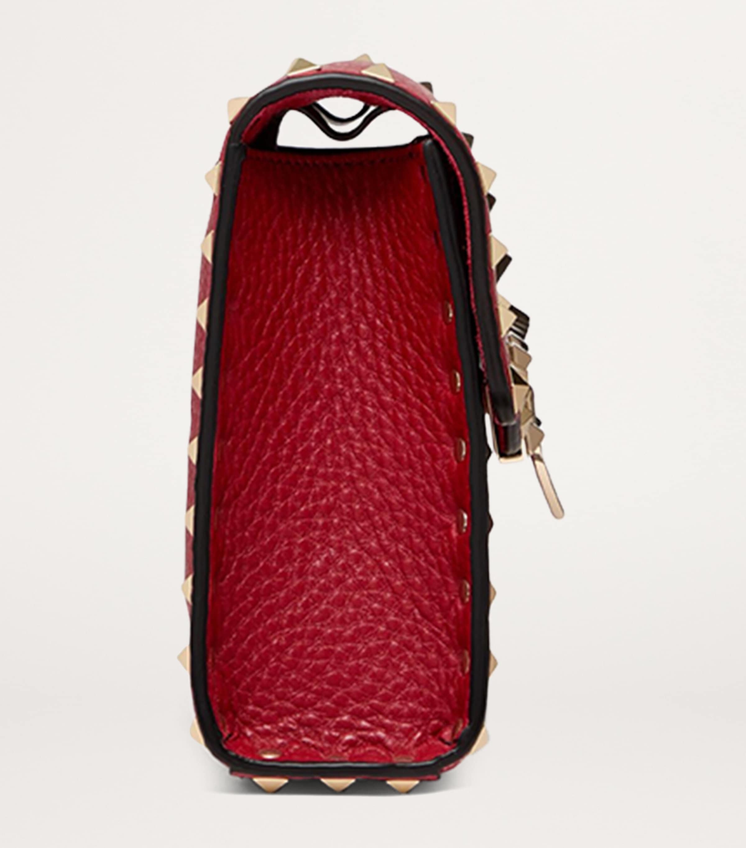 Calf Leather Rockstud Alcove Shoulder Bag 0RO Image 4