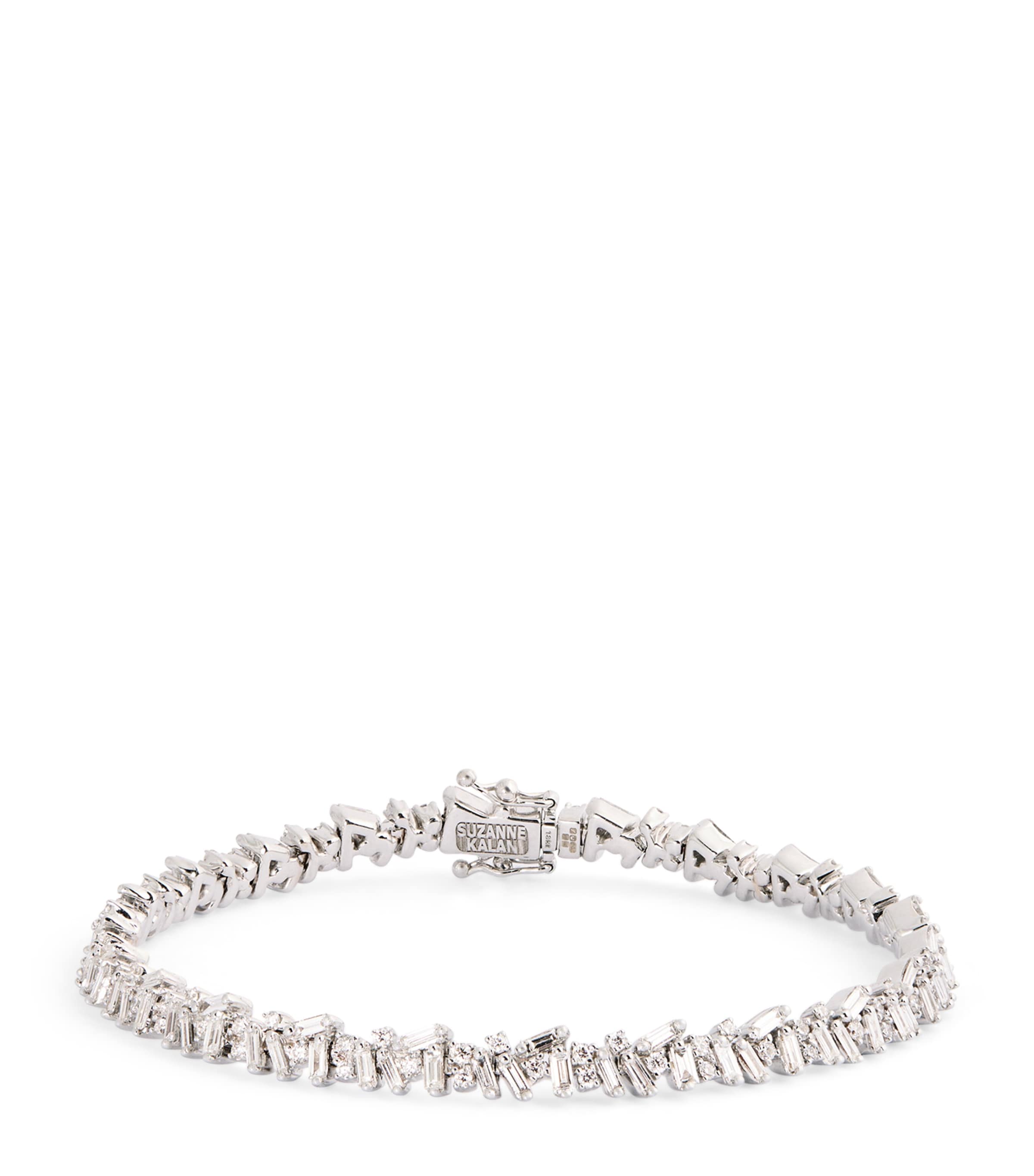 Suzanne Kalan White Gold and Diamond Classic Icon Tennis Bracelet Wg/wd Image 1