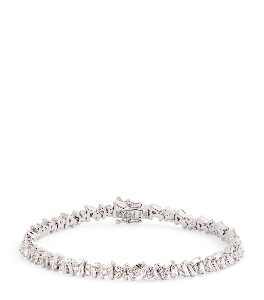 Suzanne Kalan White Gold and Diamond Classic Icon Tennis Bracelet Wg/wd Image 1