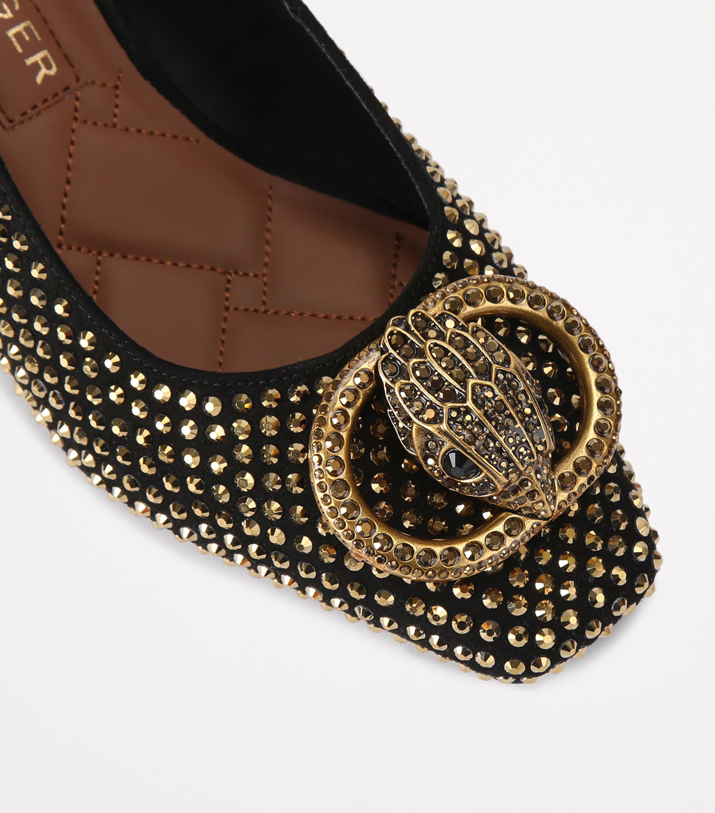 Embellished Chelsea Slingback Pumps BLK/OTHER Image 3