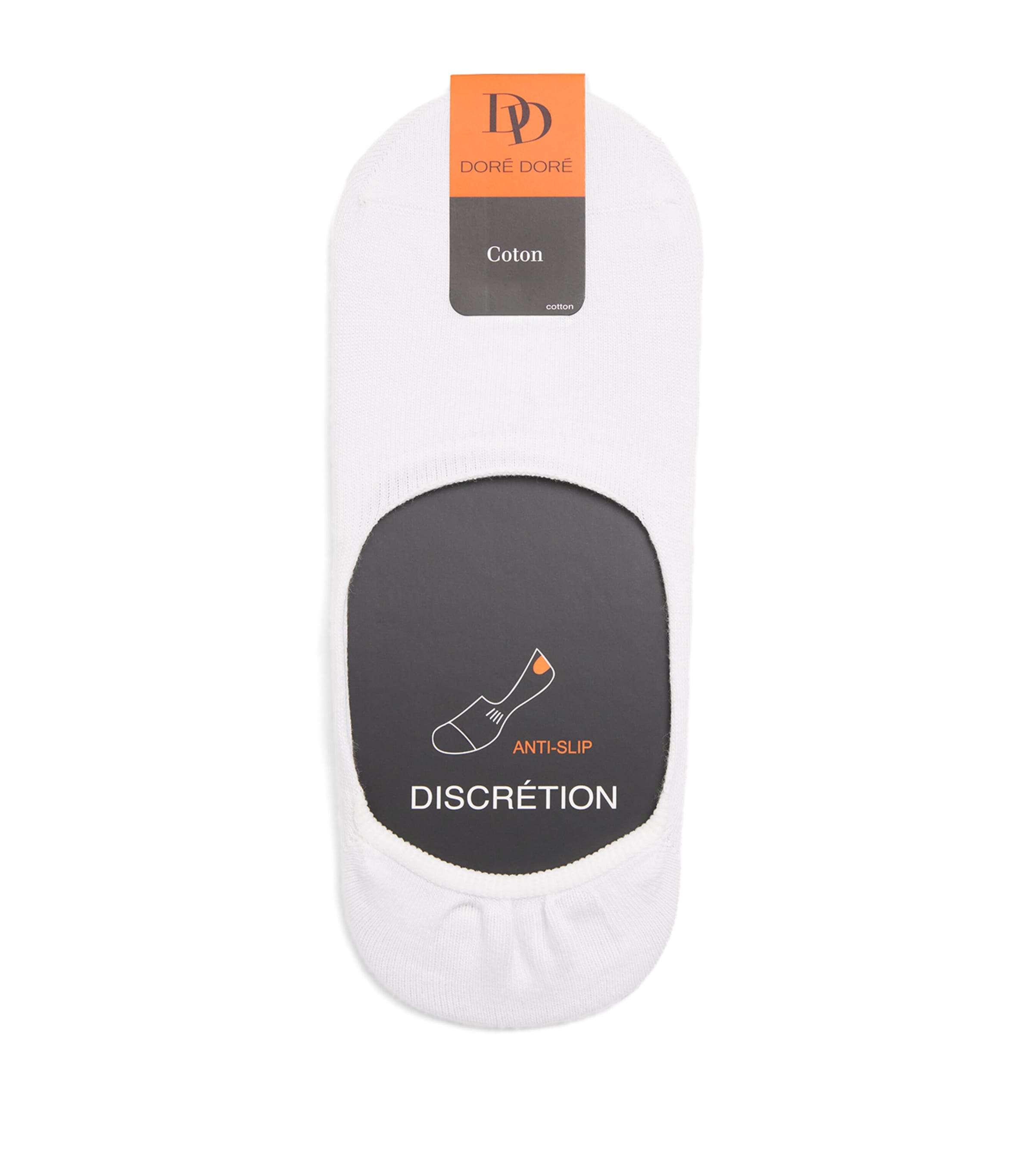 Doré Doré Mens Cotton Invisible Liner Socks Image 1