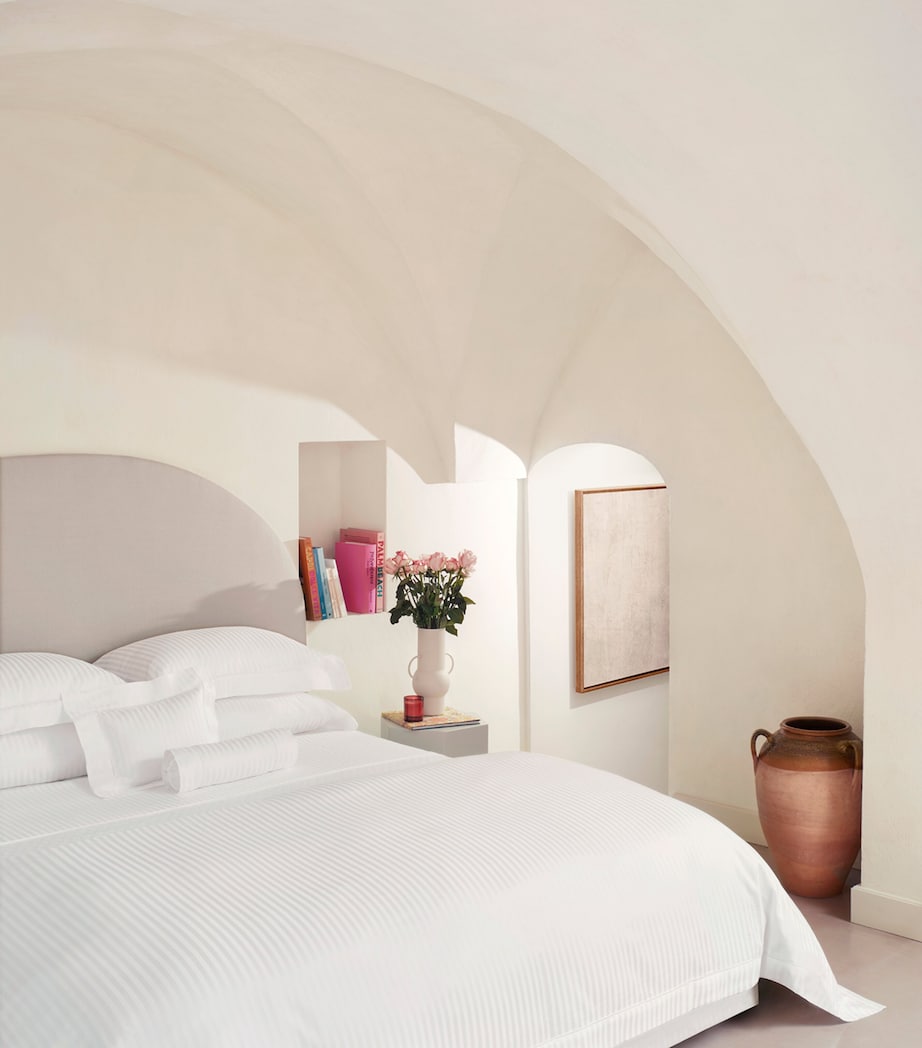 Raso Rigato Super King Duvet Cover (260cm x 220cm) WHITE Image 3