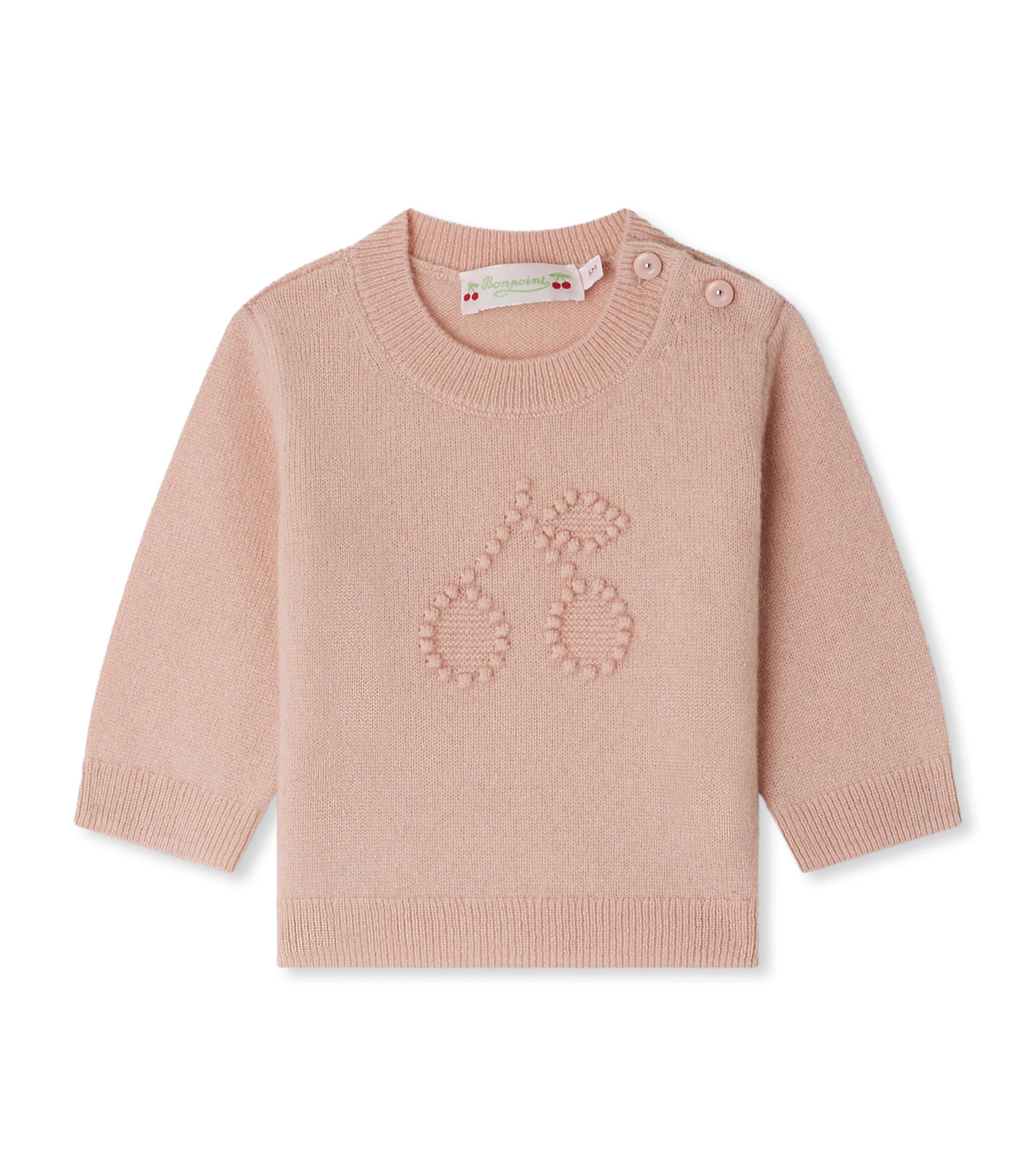 Cashmere Cherry Sweater (6-18 Months) ROSE FARD Image 1