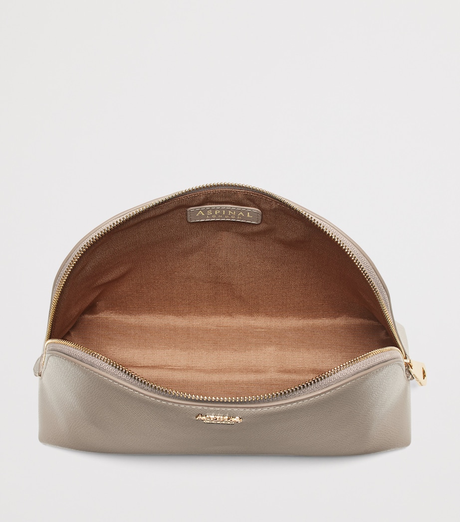 Large Leather Cosmetic Case TAUPE Image 4