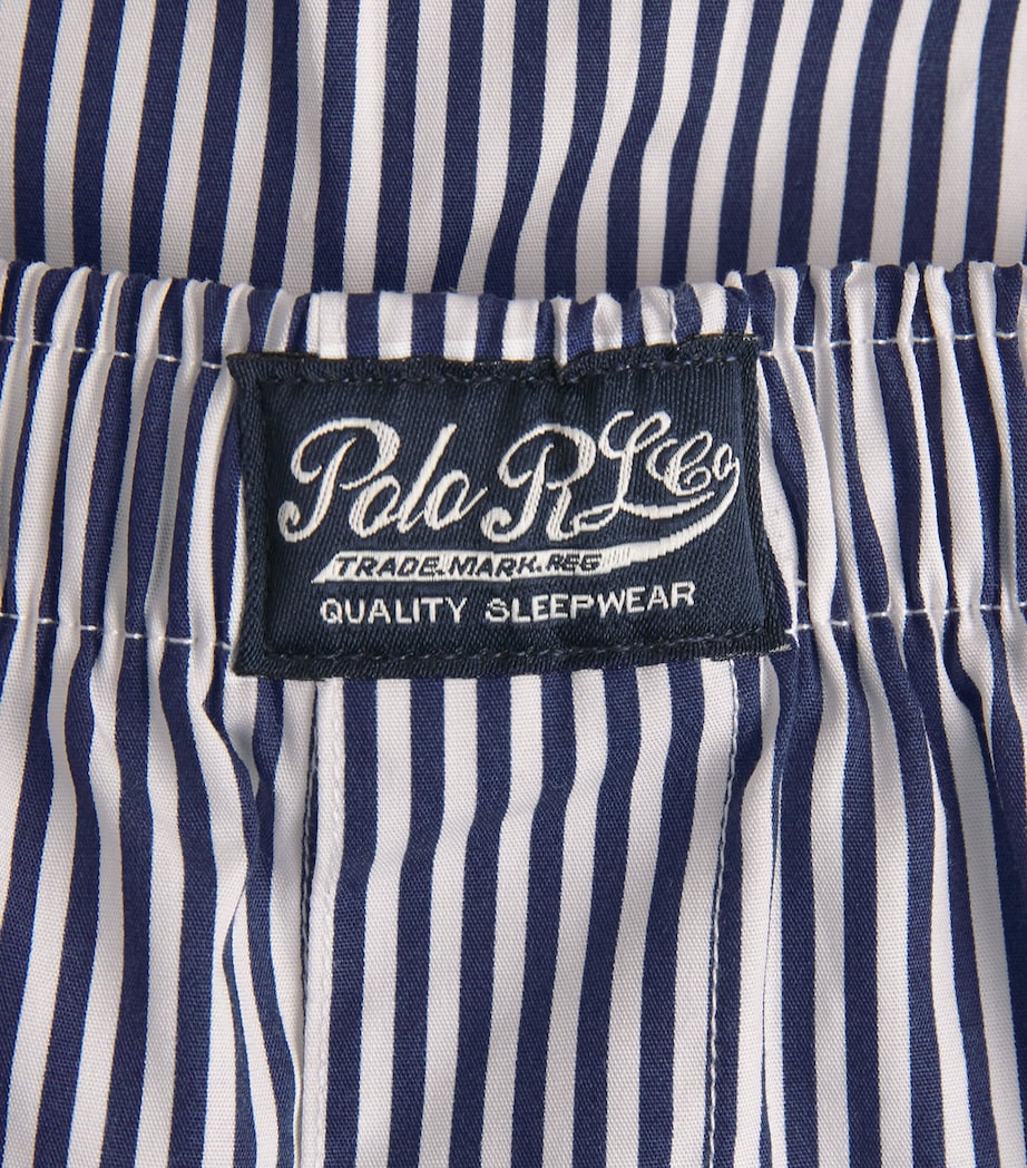Polo Ralph Lauren Mens Cotton Striped Pyjama Shorts Np Nv/ppr Wht Strp Image 5