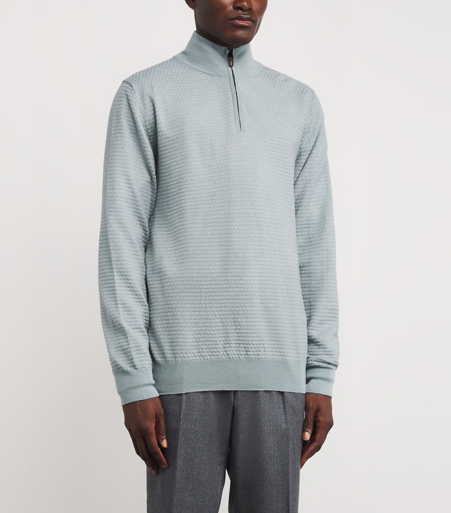 Wool Zip-Up Sweatshirt 819 Image 3