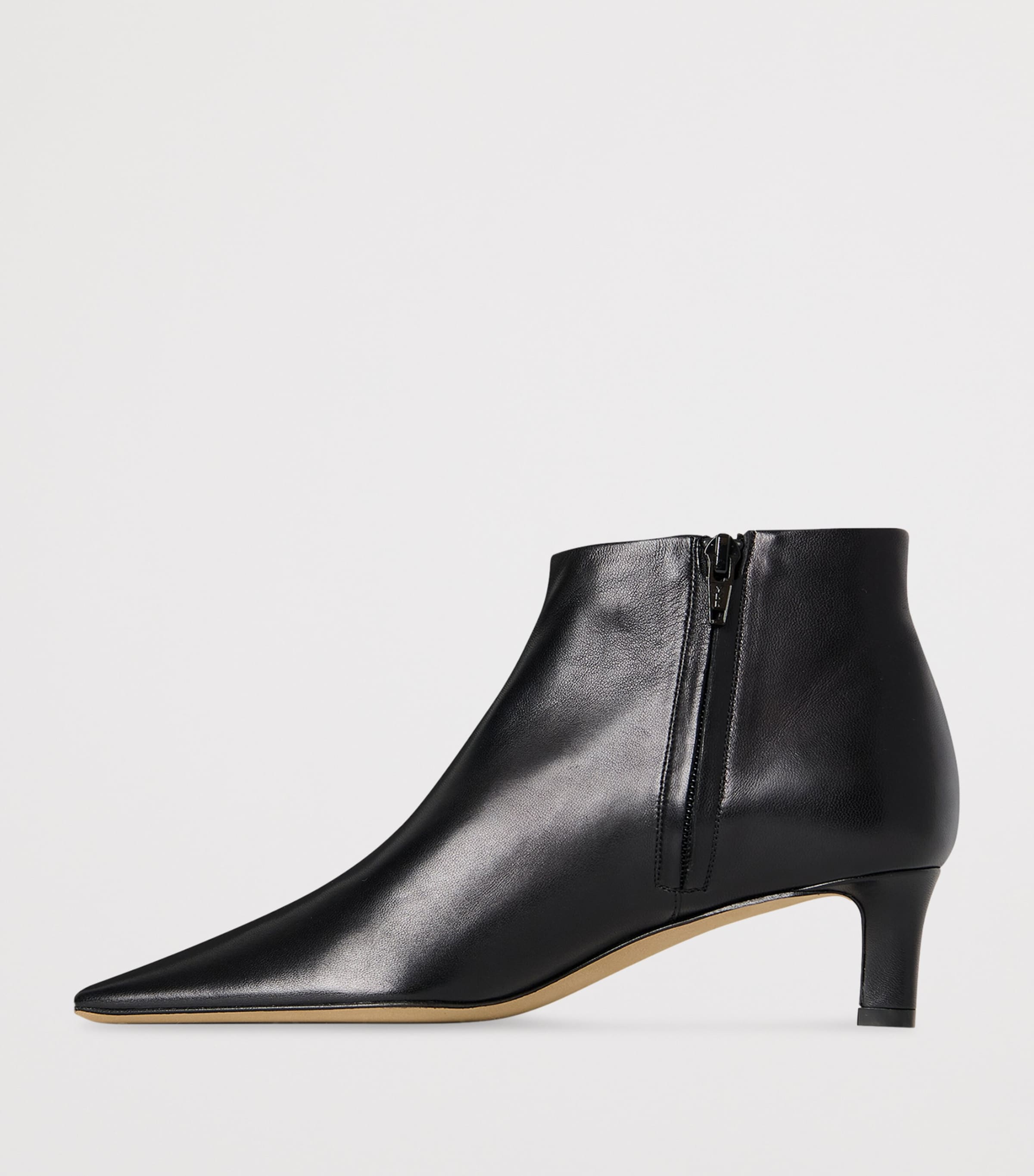 Carla Leather Ankle Boots 45 BLACK Image 2