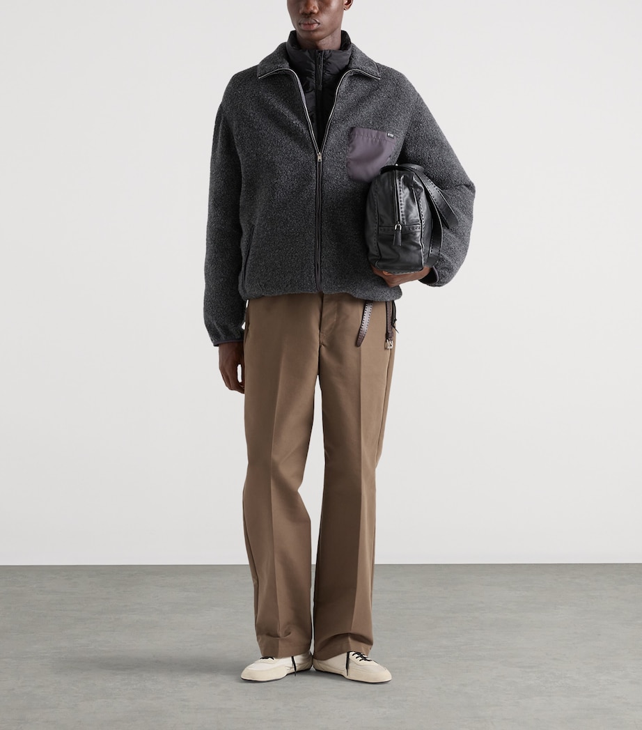 Prada Mens Re-Nylon Puffer Jacket Black Image 2