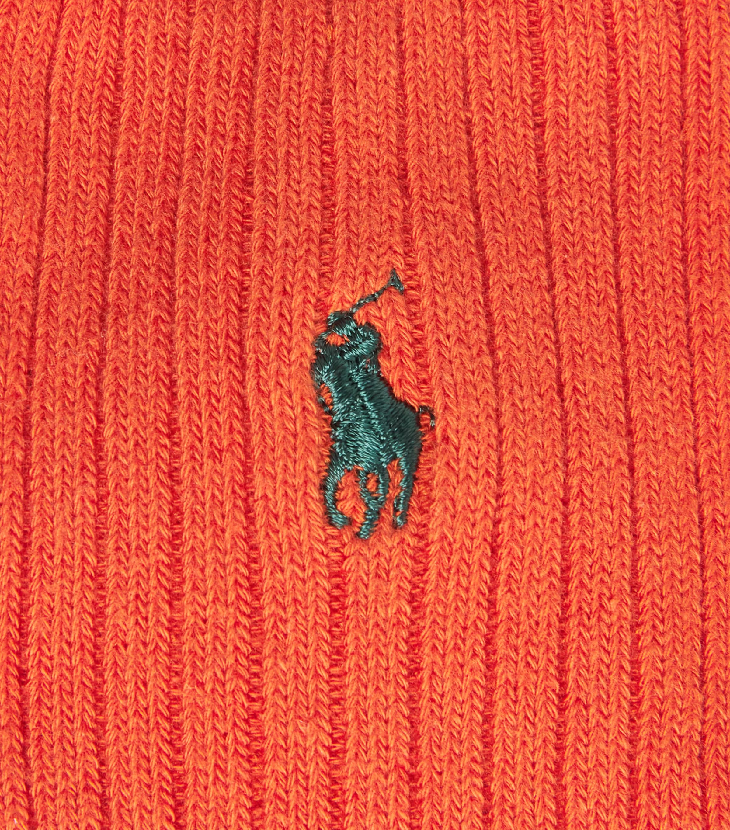 Polo Ralph Lauren Mens Classic Crew Socks Tangerine Image 2