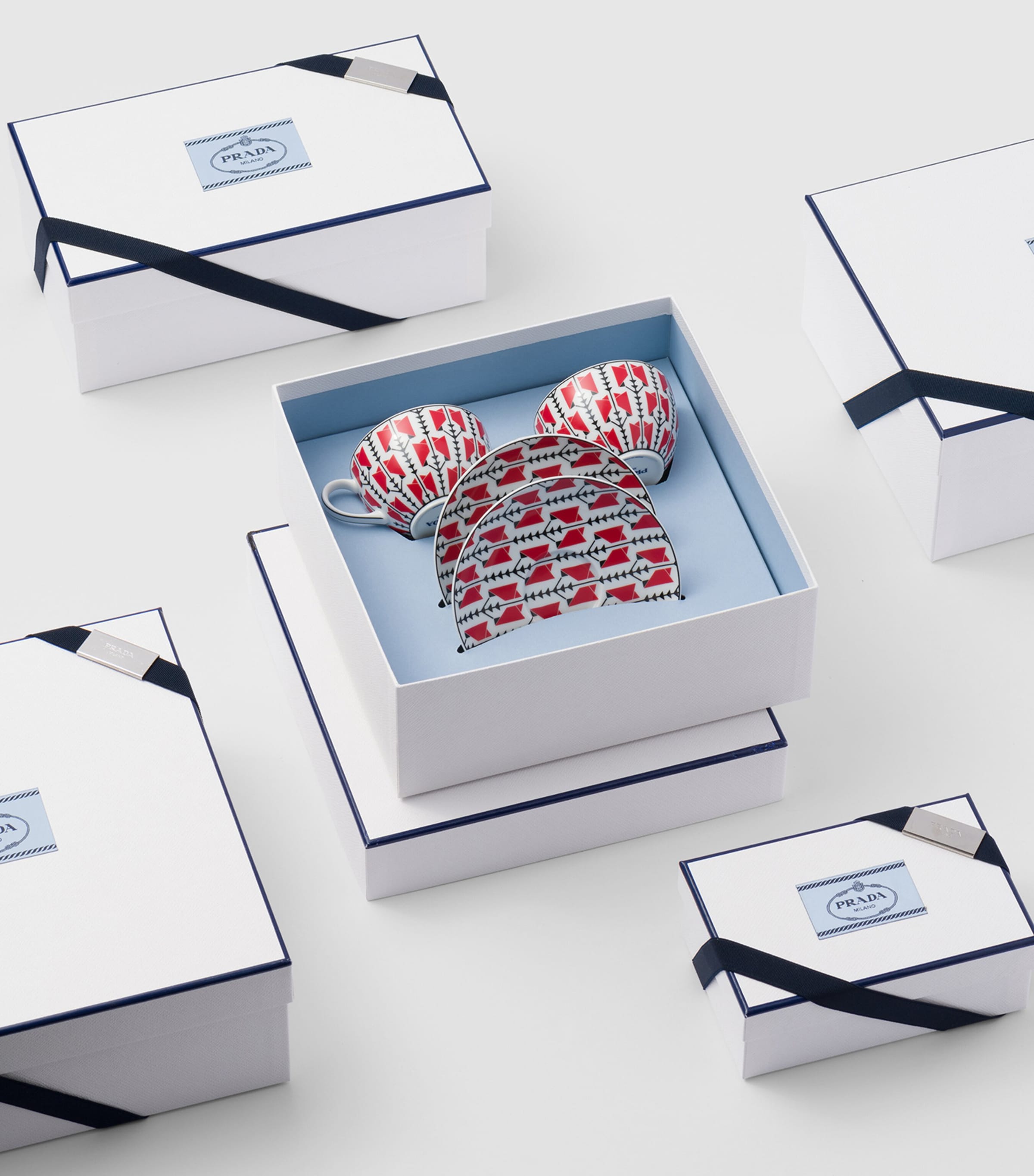 Porcelain Cappuccino Cup and Saucer (Set of 2) F0DW8 Image 3